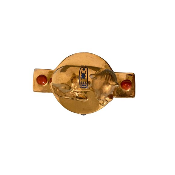 1989 Franklin Mint Treasures of King Tut Miniature Collectable Unguent Container - Picture 6 of 8